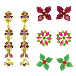 Sri Jagdamba Pearls-Lovely-4 Earrings - JPMA-3-193C