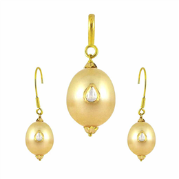 Sri Jagdamba Pearls - Pink Beauty South Sea Pearl Pendant Set JSEP-0120