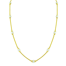 Sri Jagdamba Pearls - Simple Pearl Gold Chain JP-AUG 459