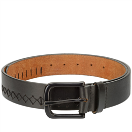 Phive Rivers Men's Black Leather Belt - PR1207