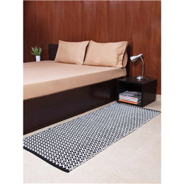 House This The Beehive Geometry Floor Rug - Black FR1BEGBLKRNRA16