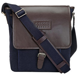 Phive Rivers Men's Leather Messenger Bag Blue - PR1106