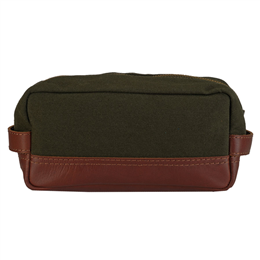 Phive Rivers Men's Leather Toilet Kit Bag Green - PR1117