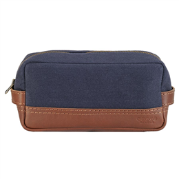 Phive Rivers Men's Leather Toilet Kit Bag Blue - PR1119