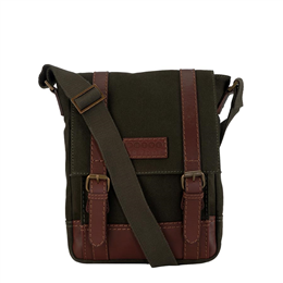 Phive Rivers Men's Leather Messenger Bag Green - PR1150