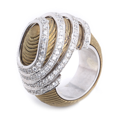 Caravan Craft-Dhokra Ring with CZ Lines-JWFF167EAGL00