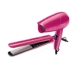 Philips Hair Straightener and Hair Dryer Combo Pack (Miss Fresher's Pack) HP8643-00