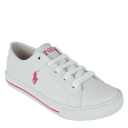 Polo Ralph Lauren Scholar Junior Shoe 991400-White & Pink