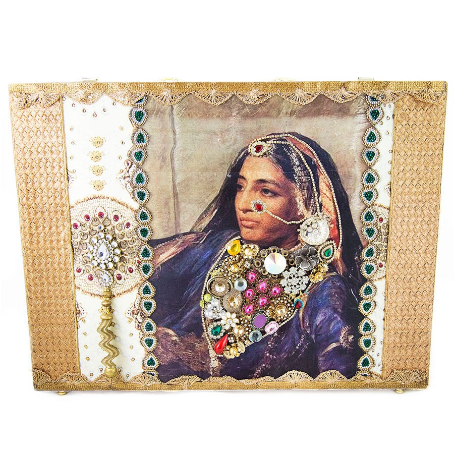 Shrinathji Large Bridal Trousseau Trunk - Puneet Gupta Luxury