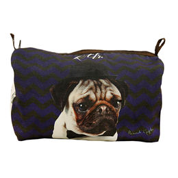 Pug Print Travel Pouch PGUB012