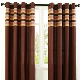 Maspar Indian Zig Zag Red 1 Door Curtain  - PN-INZZA-RD11802