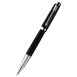 Parker Ambient Black Lacquered Chrome Trims Rollerball Pen