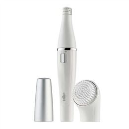 Braun Women's 69085 Face 810 - Facial Epilator and Facial Cleansing Brush with Micro-Oscillations - White