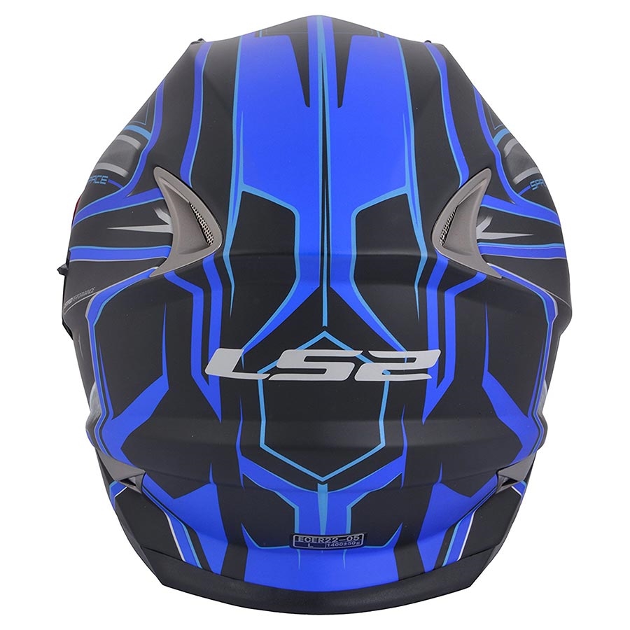 Buy LS2 FF302 Space Black Blue Full Face with Dual visor Helmet Online ...