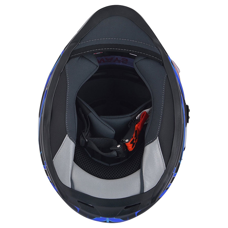 Buy LS2 FF302 Space Black Blue Full Face with Dual visor Helmet Online ...