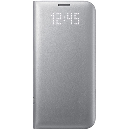 Samsung EF-NG930PSEGIN LED View Silver Flip Cover for S7