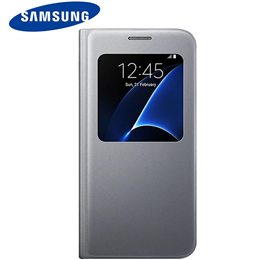 Samsung EF-CG930PSEGIN Silver S View Cover for S7