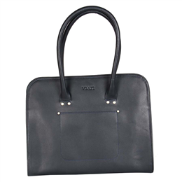 Soho Dark Blue Leather Curator's Bag - VE1146