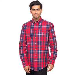 Red Multi Chequered Casual Shirt - GMSIB0038