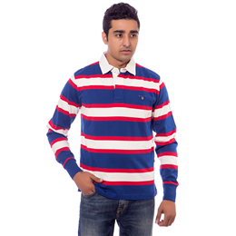 Blue Striped Polo T-Shirt - GMTIF0058