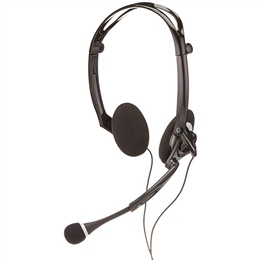 Plantronics Audio 400 DSP Over ear Headset with Mic - Black
