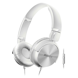 Philips SHL3095WT DJ Style Monitoring Headphone with Mic - White