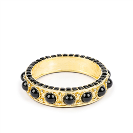 Pout -Gold and Black Women Brass Cuff PC 259