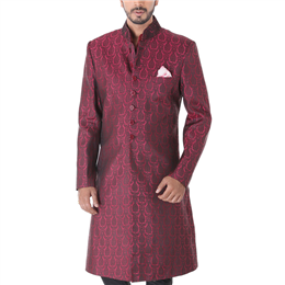 Maroon Achkan - IICACBRO-002