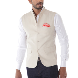 Cream Waist Coat - IICWCAW15-001