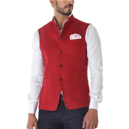 Red Waist Coat - IICWCLN-002