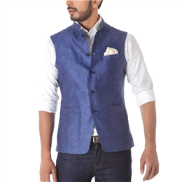 Blue Waist Coat - IICWCLN-002