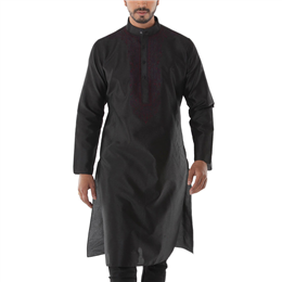 Black-Kurta - IICKURSLK-013