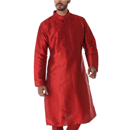 Red-Kurta - IICKURSLK-015