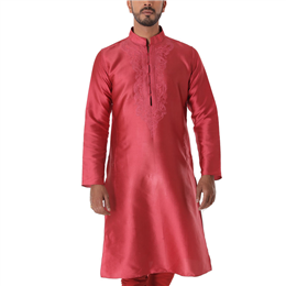 Pink-Kurta - IICKURSLK-017