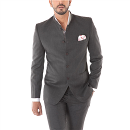 Grey Bandhgala Suit - IICBGSAW15-009