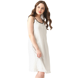 Marie Claire White Striped Shift Dress MC10210