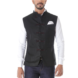 Black Waist Coat IICWC-052