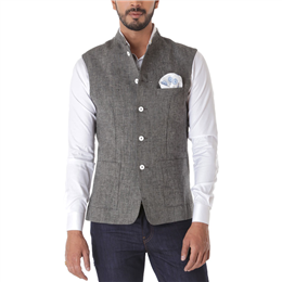 Grey Waist Coat IICWCLN-003