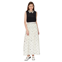 Off White Jodhpur Printed Long Skirt  SKRBM50X6000N13593855