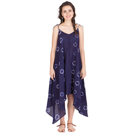 ANS ASTHA AND SIDHARTH Resort Dress With Tye And Dye On Very Thin Cotton Muslin - ANS-1533