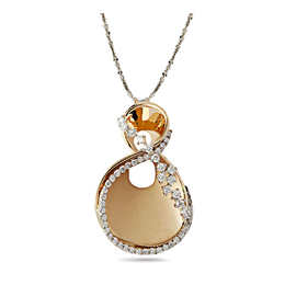 Ciqora-Rose-Wrapped Diamond Pendant - LP17914