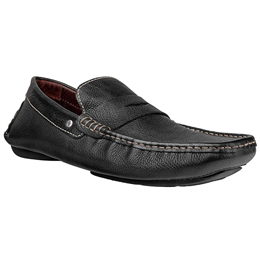 Hidesign Copa Cabana Soweto Men's Casual Moccasins - Black