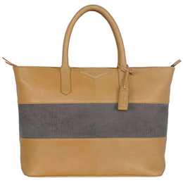 Justanned Chord Handle Women Leather Tote Bag - JTWB570-11