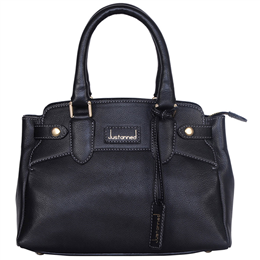 Justanned Black Mini Women Leather Satchel Bag - JTWB605-1