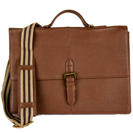 Phive Rivers Men's Leather Messenger Bag Tan - PRM1297