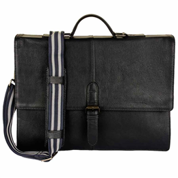 Phive Rivers Men's Leather Messenger Bag Midnight Blue - PRM1298