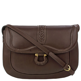 Hidesign Women's Leather Sling Bag-SB Frieda 01 Brown 