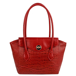 Hidesign Women's Leather Shoulder Bag-SB Gisele 01 Red Marsala 