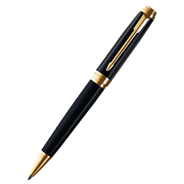 Parker Ambient Black Lacquered Gold Trims Ballpoint Pen