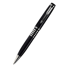 Parker Ellipse Black Chrome Trims Ballpoint Pen